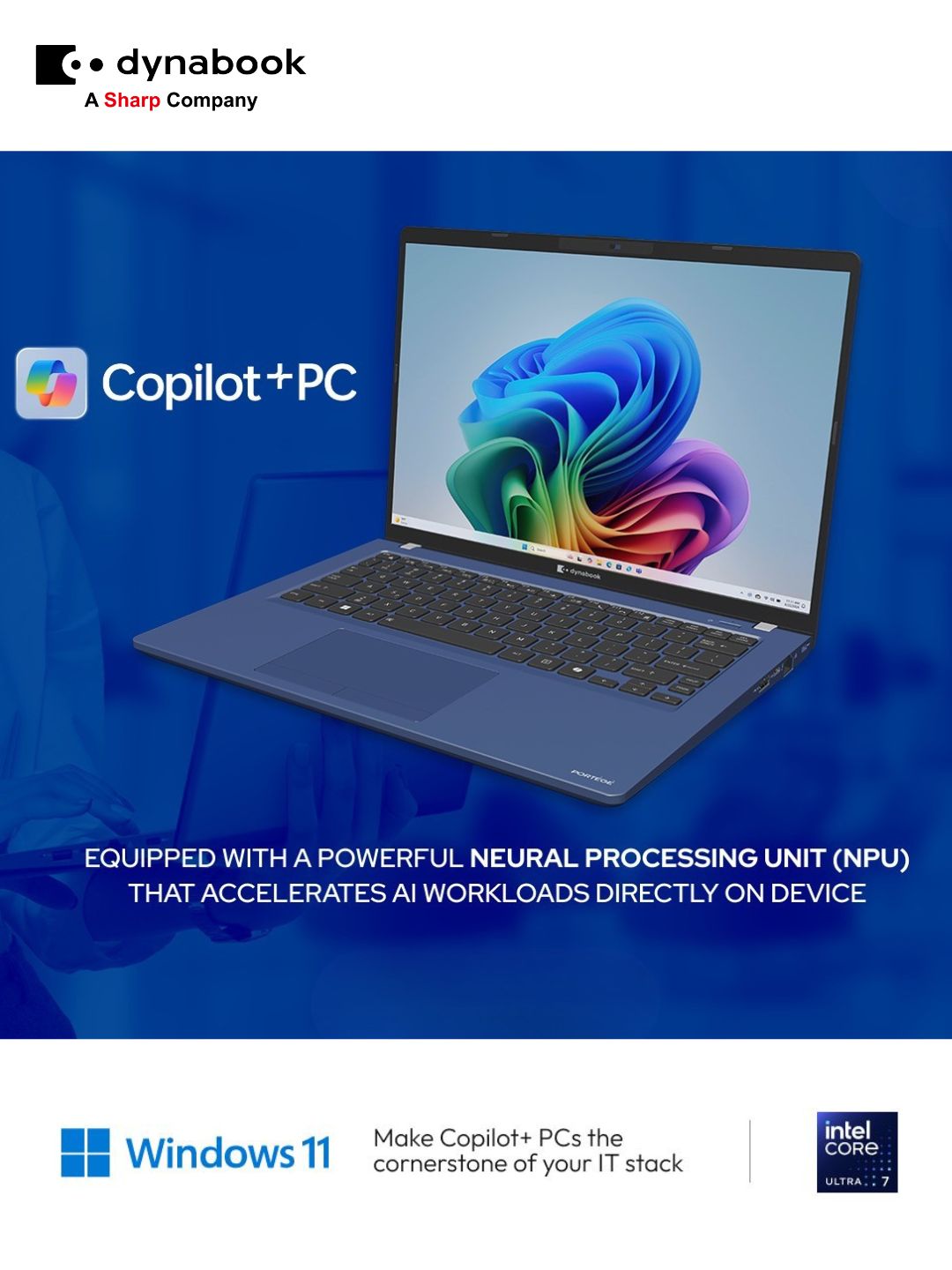 Your Productivity Partner: Dynabook Z40. AI at your fingertips: